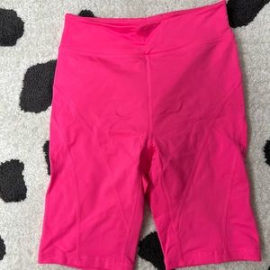 NWOT Free People Hot Pink Workout Shorts size small